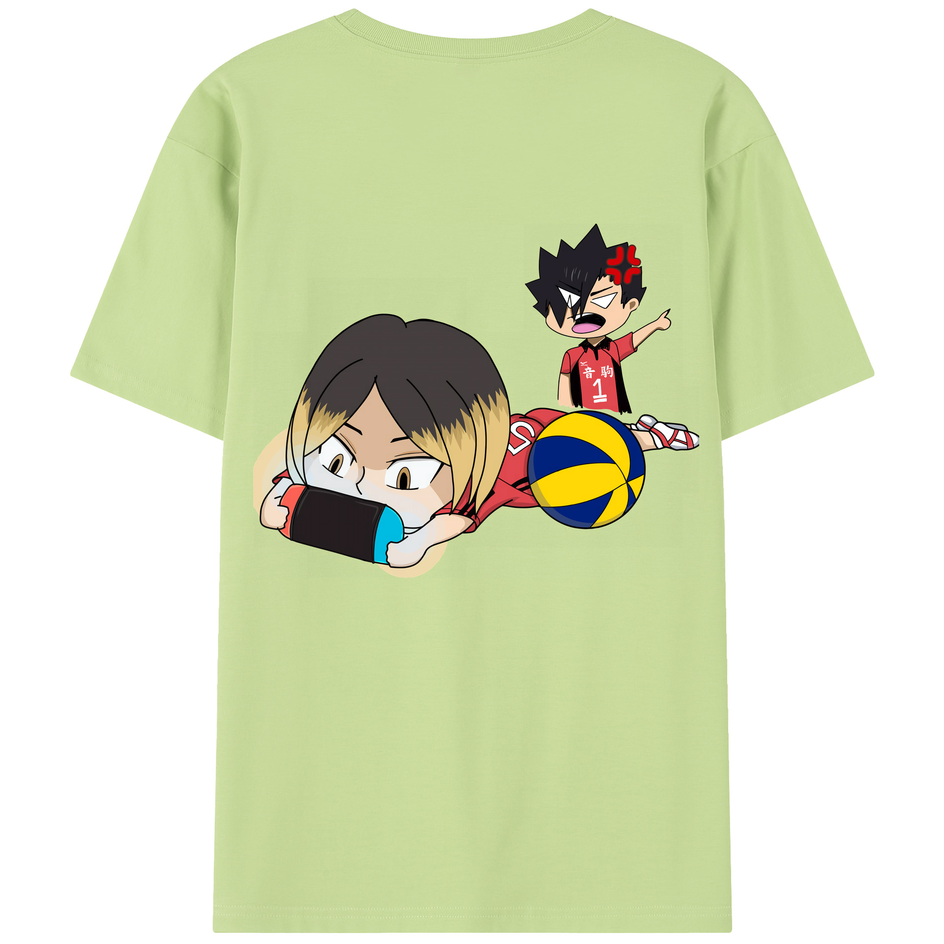（画像用） ハイキュー!! Haikyu!! 綿100％半袖Tシャツ（背面プリント）